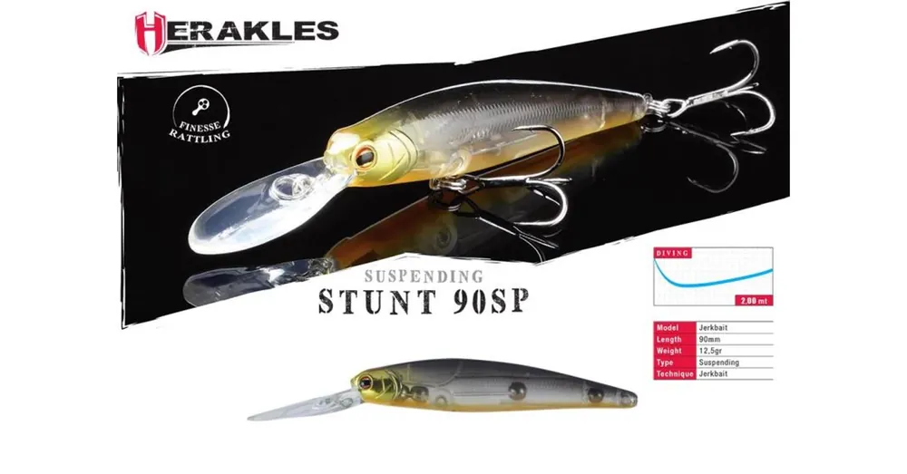 Meest Verkocht Herakles Stunt 90SP 9,0cm 12,5gr Skull wobbler