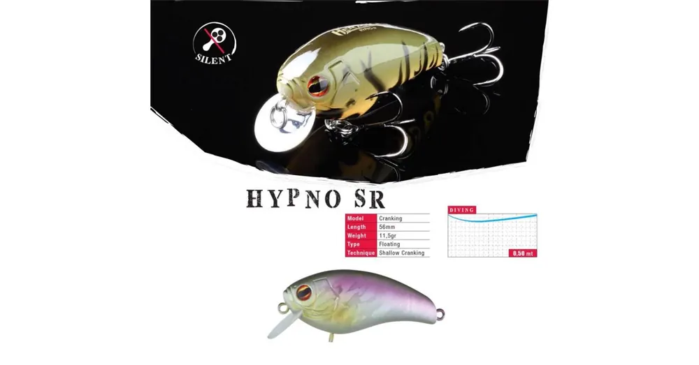 Veilige Betaling Herakles Hypno-SR F 5,6cm 11,5gr Matt Sunny wobbler
