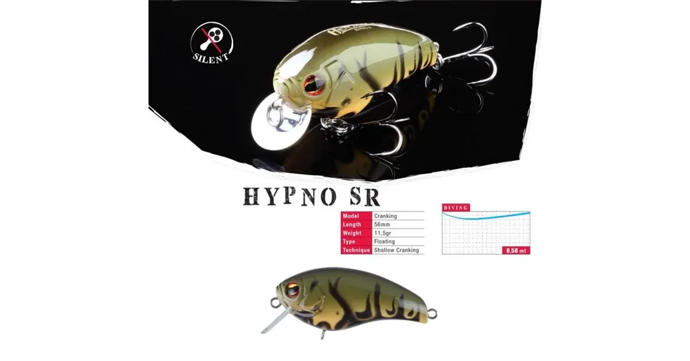 Herakles Hypno-SR F 5,6cm 11,5gr Brown Craw wobbler Voordeelprijs