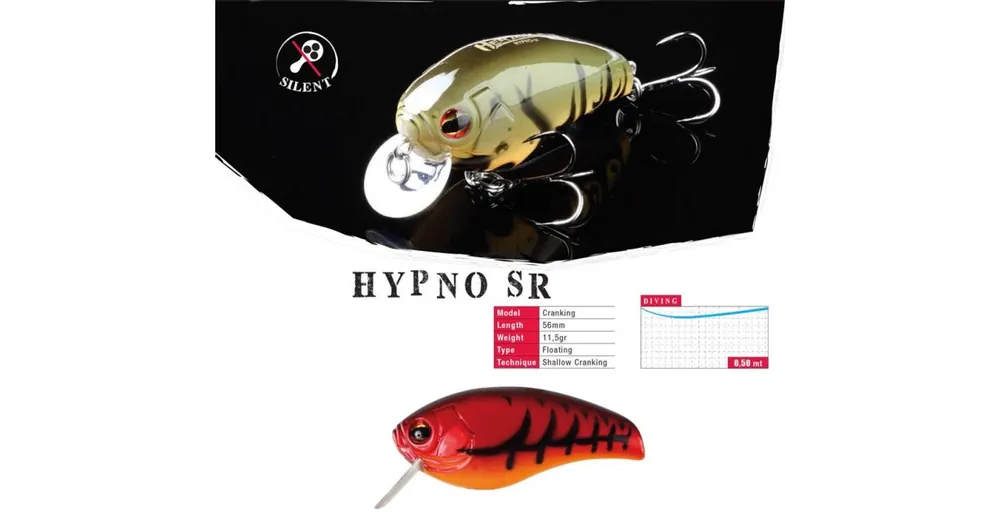 Herakles Hypno-SR F 5,6cm 11,5gr Red Craw wobbler Op = Op