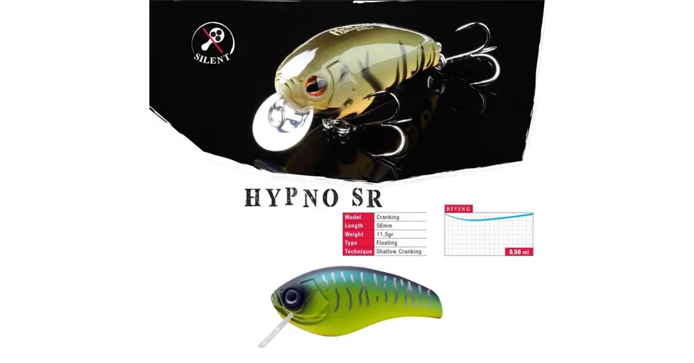 Herakles Hypno-SR F 5,6cm 11,5gr Fire Tiger wobbler Lage Kosten