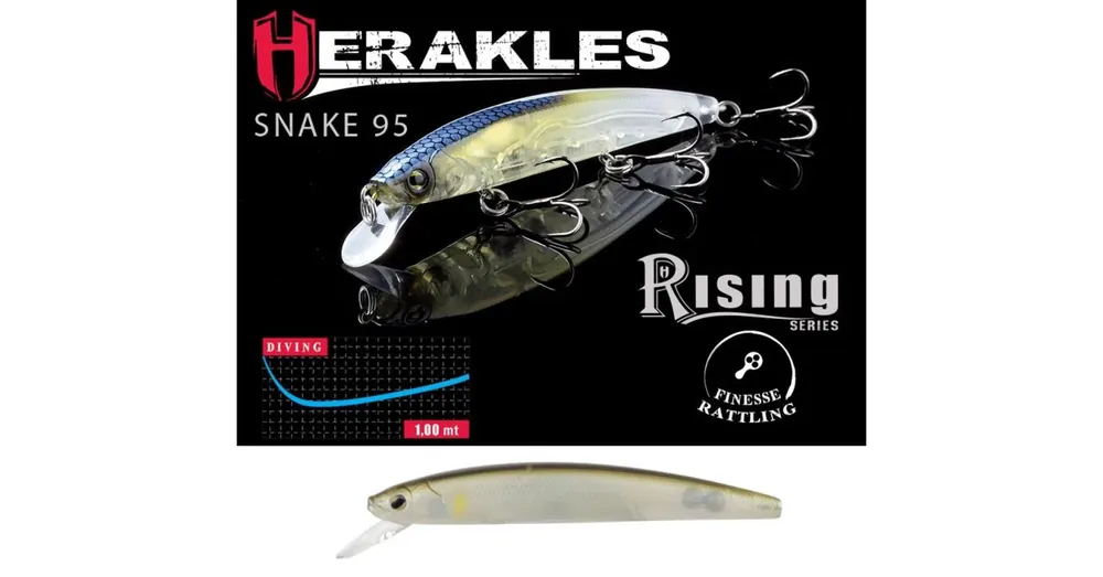 Lage Prijs Herakles Snake 95SP 9,5cm 9gr Ghost Ayu wobbler