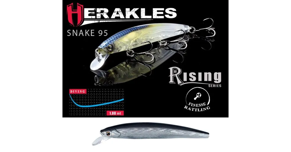 Beperkt Aanbod Herakles Snake 95SP 9,5cm 9gr Shad wobbler