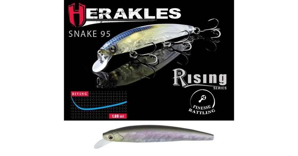 Herakles Snake 95SP 9,5cm 9gr Matt Sunny wobbler Nu Kopen