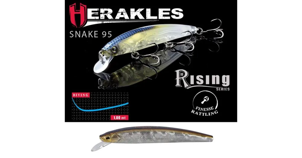 Beperkte Voorraad Herakles Snake 95SP 9,5cm 9gr Alburno Flash wobbler