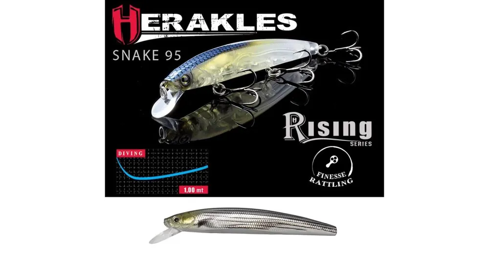 Herakles Snake 95SP 9,5cm 9gr Live Mullet wobbler Hoge Kwaliteit