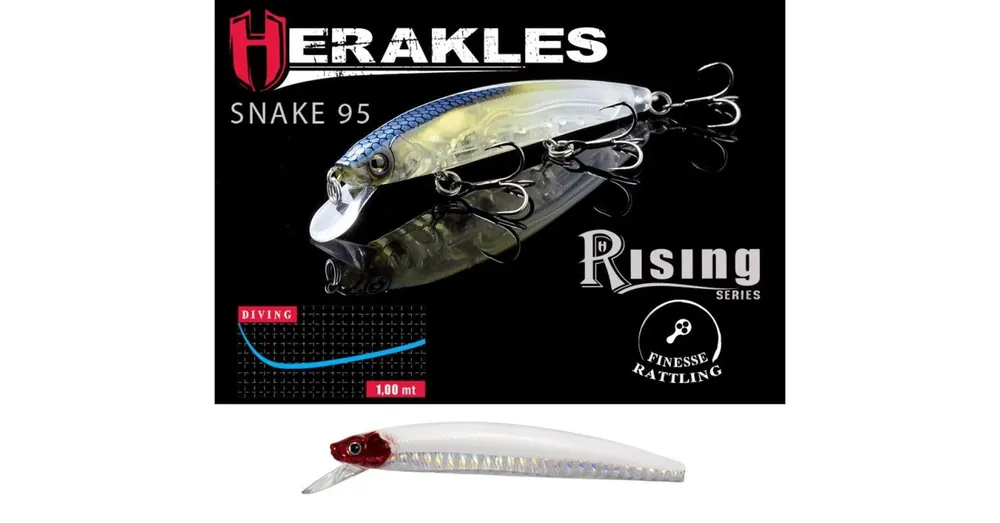 Herakles Snake 95SP 9,5cm 9gr Bloody Blade wobbler Flitsaanbieding