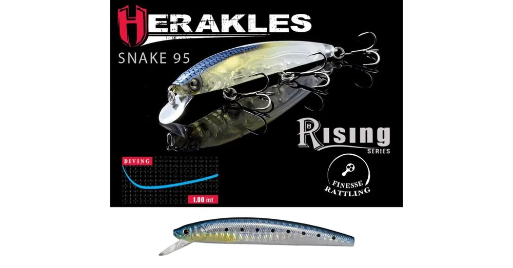 Herakles Snake 95SP 9,5cm 9gr Sardinia wobbler Gecertificeerd