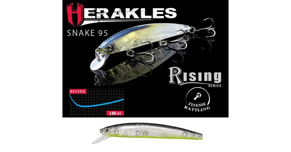 Herakles Snake 95SP 9,5cm 9gr Ghost Reaction Shad wobbler Gratis Retour