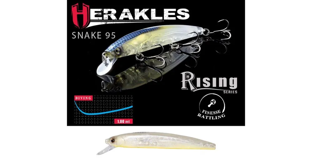 Herakles Snake 95SP 9,5cm 9gr Pearl OCB wobbler Voordeelprijs