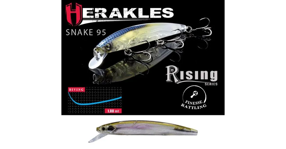 Herakles Snake 95SP 9,5cm 9gr Wakasagi wobbler Hete Deal