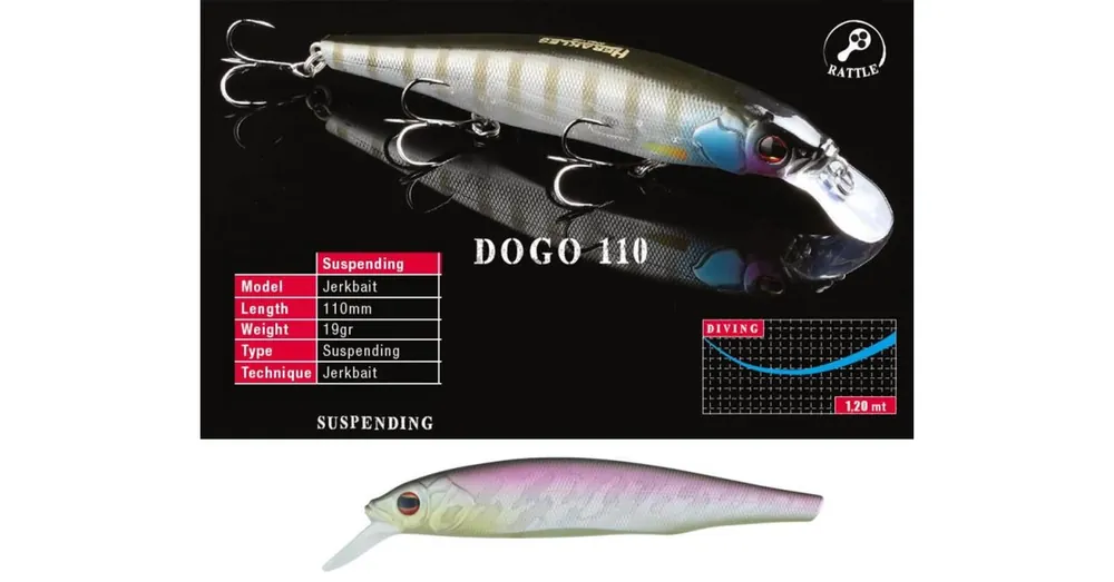 Snelle Levering Herakles Dogo 110SP 11cm 19gr Matt Sunny wobbler