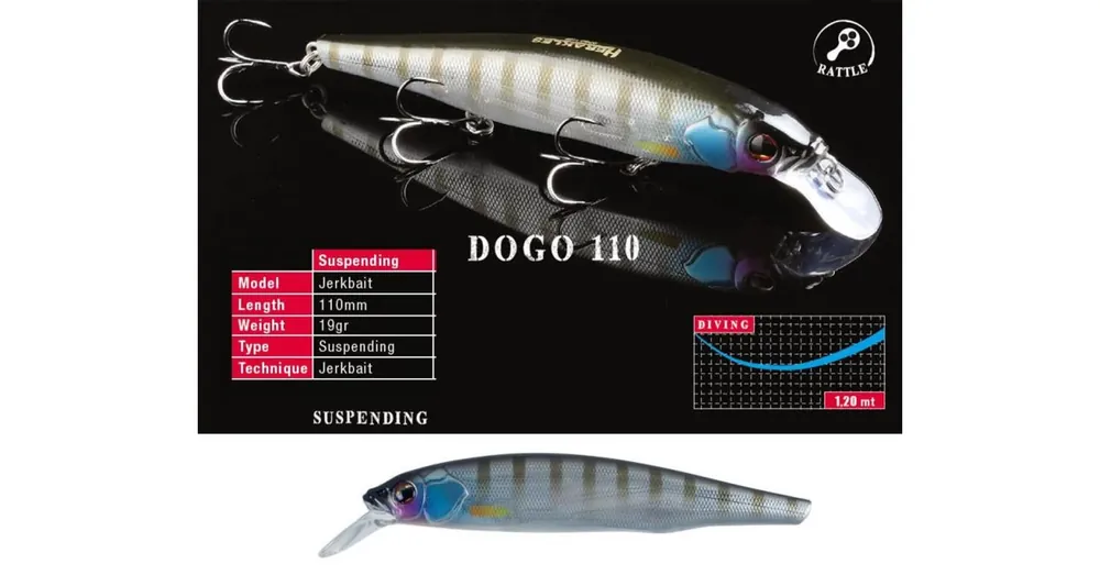 Superprijs Herakles Dogo 110SP 11cm 19gr Perch wobbler