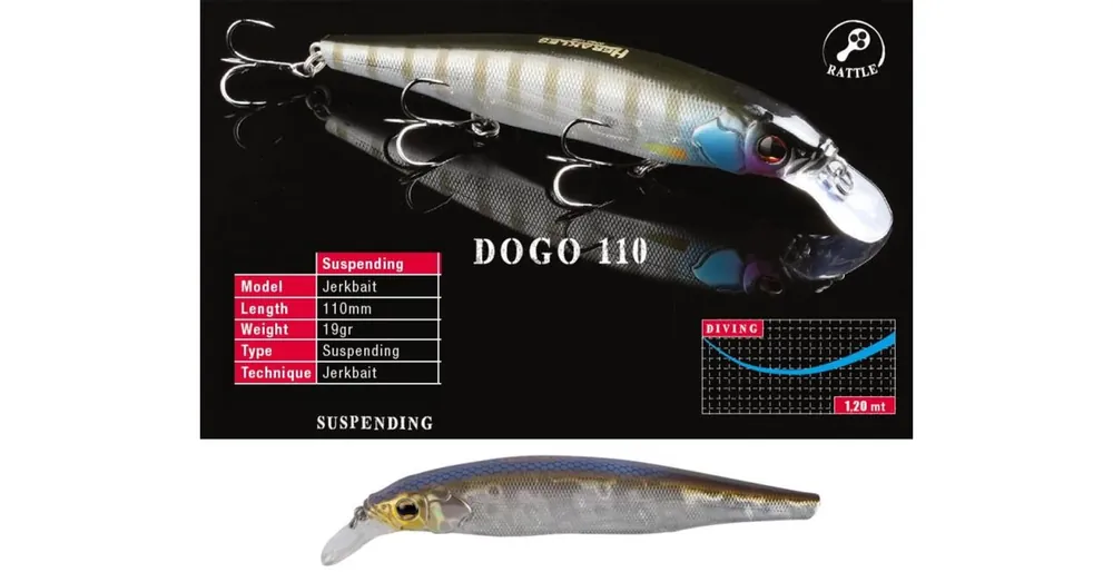 Herakles Dogo 110SP 11cm 19gr Alburno Flash wobbler Speciale Aanbieding