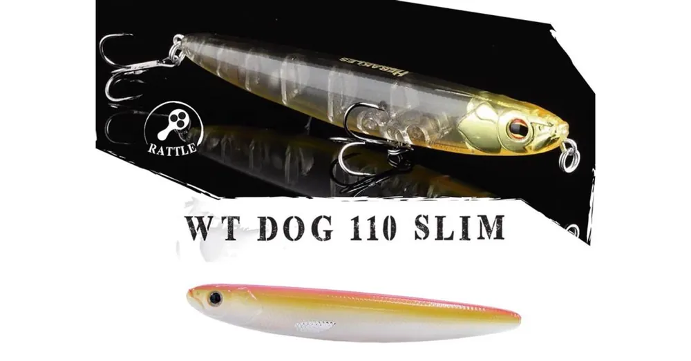 Herakles WT-Dog 110 Slim 11cm 13,5gr Pink Orange wobbler Koopje