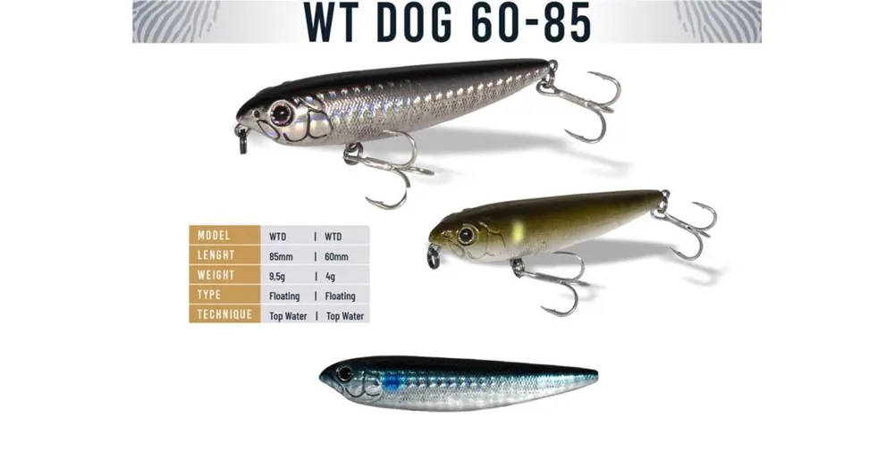Alleen Vandaag Herakles WT-Dog 60 6cm 4gr Blue Fish wobbler