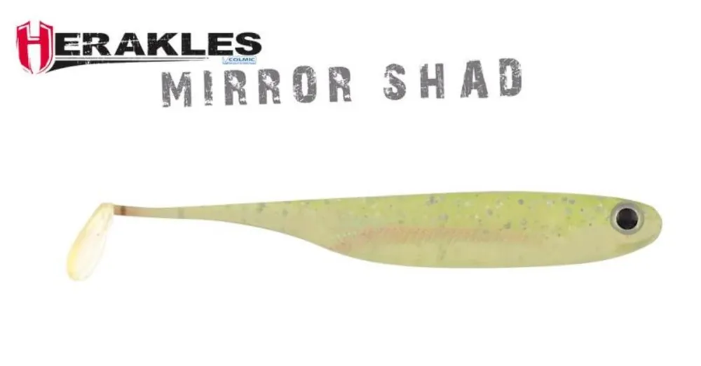 Must-Have Herakles Mirror Shad 3,2" 8,1cm Ghost Chartreuse gumihal 6 db/csg