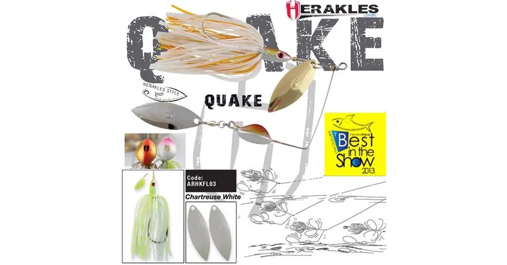 Laatste Kans Herakles Spinnerbait Quake 5/8oz 17,5gr Chartreuse/White műcsali