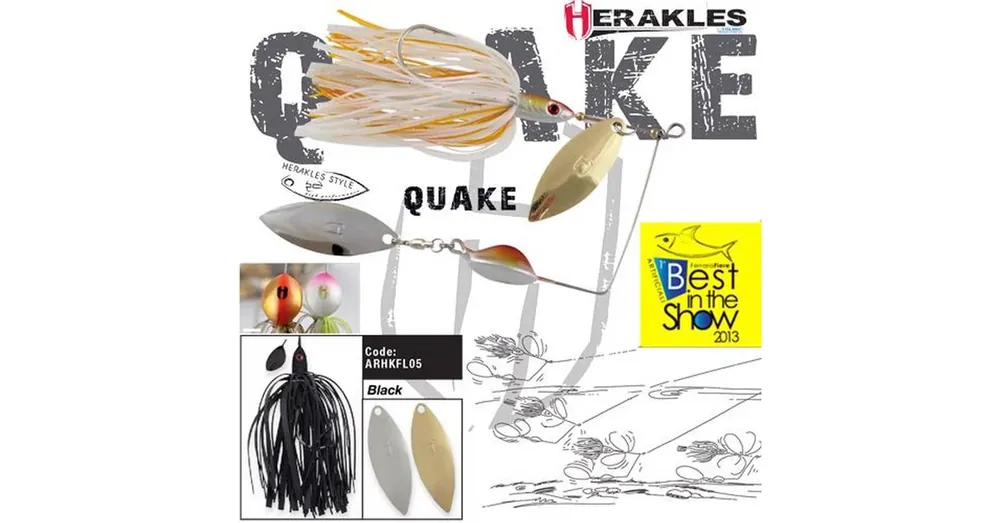 Voordeelprijs Herakles Spinnerbait Quake 5/8oz 17,5gr Black műcsali
