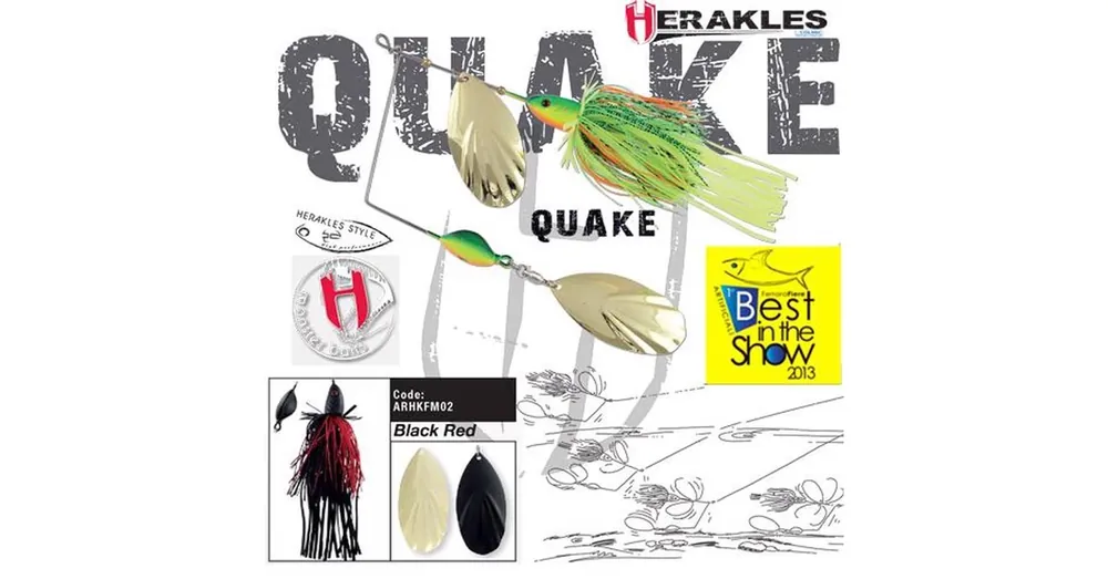 Shop Nu Herakles Spinnerbait Quake 1 1/2oz 42gr Black/Red műcsali