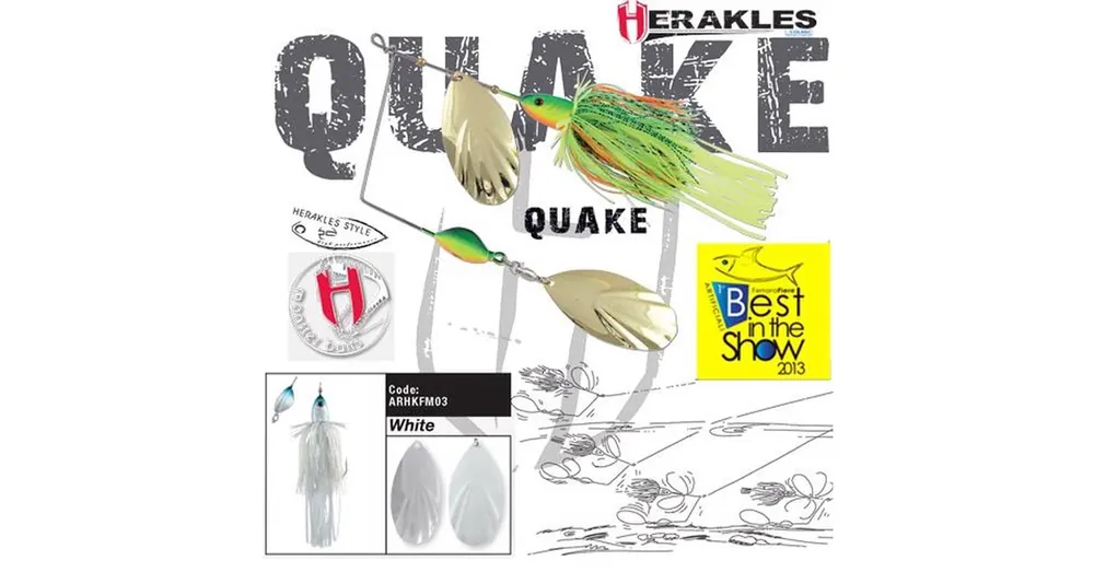 Betaalbaar Herakles Spinnerbait Quake 1 1/2oz 42gr White műcsali