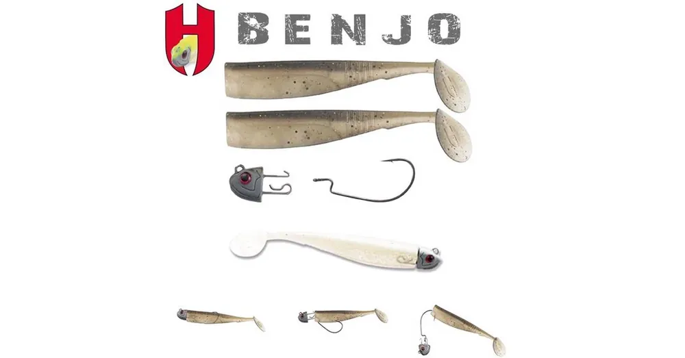 Fabrieksprijs Herakles Combo Benjo Shad 3" 7,5cm White Silver gumihal
