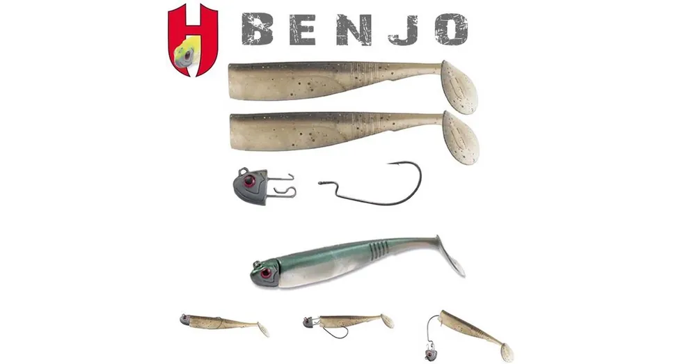 Herakles Combo Benjo Shad 3" 7,5cm Shiner gumihal Exclusieve Aanbieding