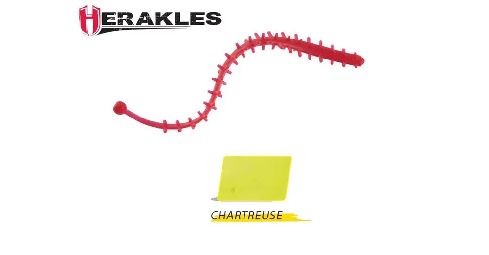 Herakles Tremors Worm 6,8cm Chartreuse lágy műcsali 8 db/csg Koopje