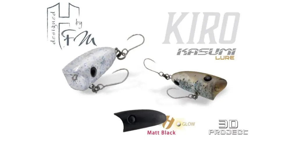 Herakles Popper Area Kiro F 2,7cm 1,8gr Matt Black wobbler Goedkoop