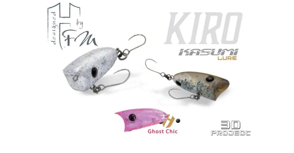 Herakles Popper Area Kiro F 2,7cm 1,8gr Ghost Chic wobbler Snelle Levering