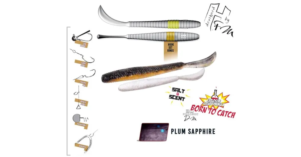 Herakles Leftail Worm 4,8" 12cm Plum Sapphire lágy műcsali 10 db/csg Flitsaanbieding