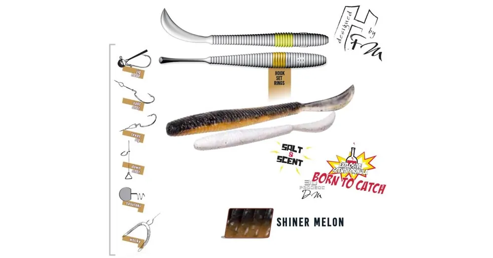 Herakles Leftail Worm 4,8" 12cm Shiner Melon lágy műcsali 10 db/csg Beperkte Voorraad