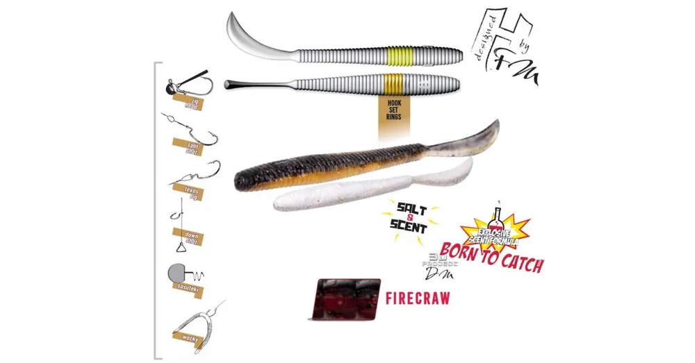 Herakles Leftail Worm 4,8" 12cm Fire Craw lágy műcsali 10 db/csg Fabrieksprijs