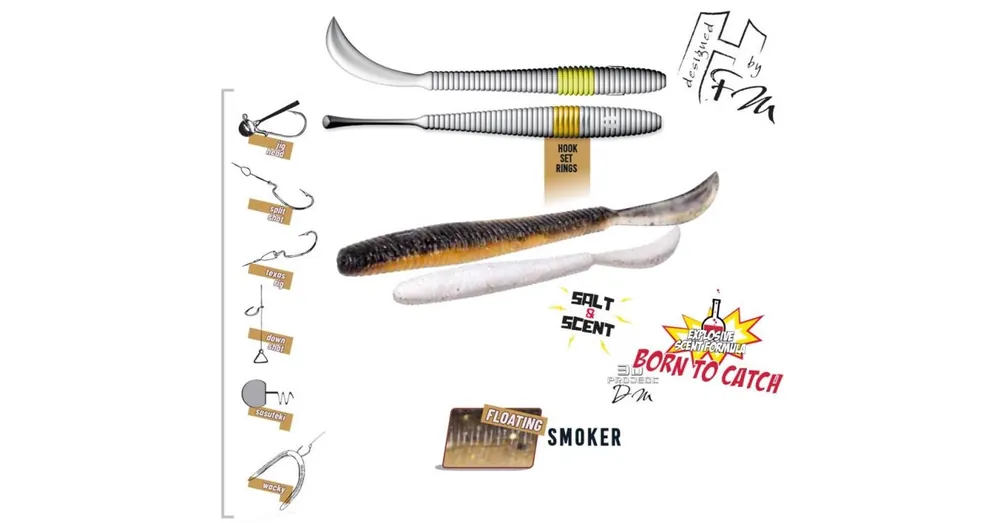 Herakles Leftail Worm 3,4" 8,6cm Floating Smoker lágy műcsali 10 db/csg Alleen Vandaag