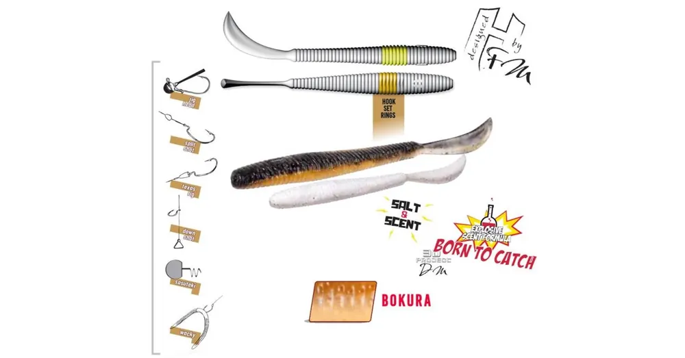Herakles Leftail Worm 3,4" 8,6cm Bokura lágy műcsali 10 db/csg Op = Op