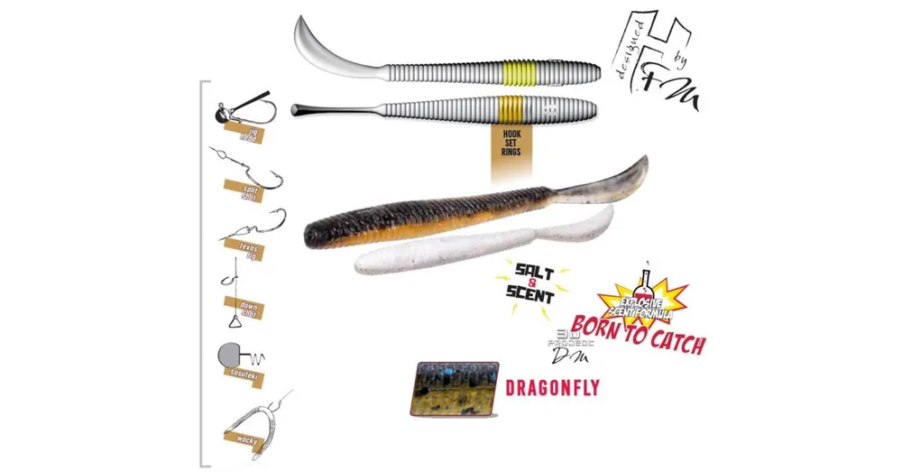 Gecertificeerd Herakles Leftail Worm 3,4" 8,6cm Dragonfly lágy műcsali 10 db/csg