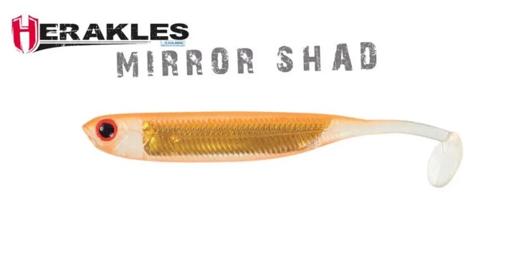 Herakles Mirror Shad 3,8" 10cm Orange Gold gumihal 6 db/csg Beste Prijs
