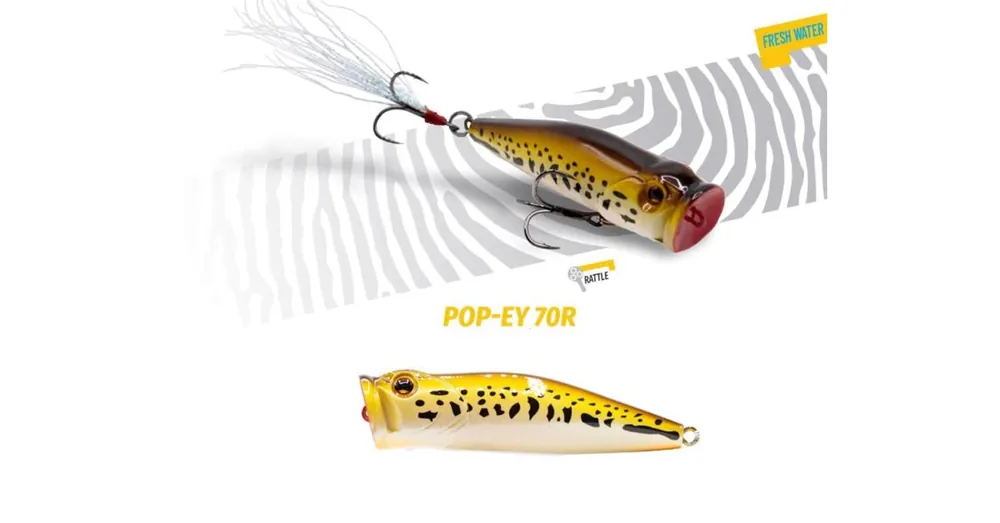 Direct Verzonden Herakles Popper Pop-Ey 70 R 7cm 19,5gr Baby Bass wobbler