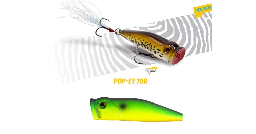 Bestseller Herakles Popper Pop-Ey 70 R 7cm 19,5gr Green Tiger wobbler