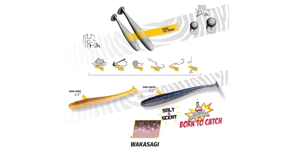 Herakles Shad-OW105 4,2" 10,5cm Wakasagi gumihal 8 db/csg Actieprijs