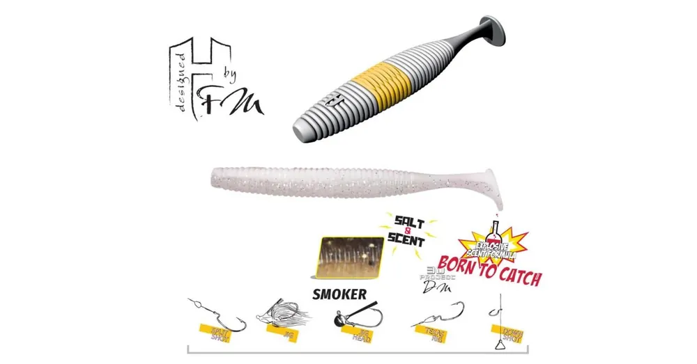 Betrouwbaar Herakles Fat Shad-OW105 4,2" 10,5cm Smoker gumihal 6 db/csg