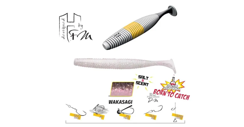 Herakles Fat Shad-OW105 4,2" 10,5cm Wakasagi gumihal 6 db/csg Express Levering