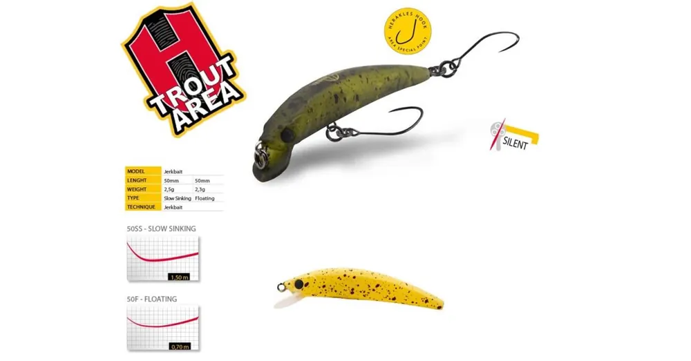 Herakles Teser 50SS 5,0cm 2,5gr Traverino wobbler Korting
