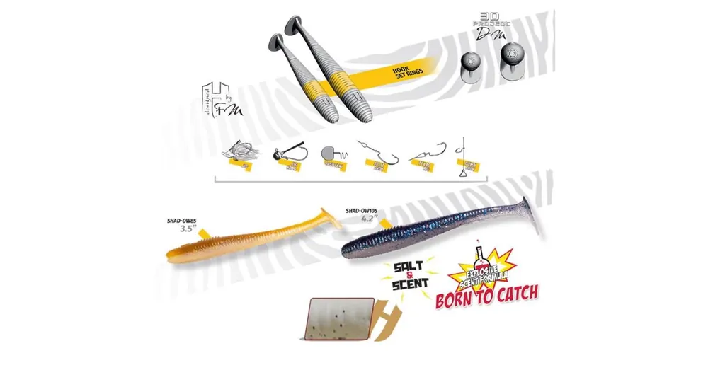 Finale Uitverkoop Herakles Shad-OW70 2,75" 7,0cm White Pepper gumihal 8 db/csg