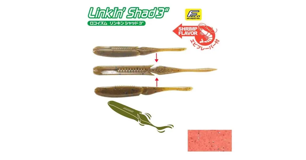 Tiemco Linkin Shad 3" 7,6cm Color 156NS gumihal 9 db/csg Populair