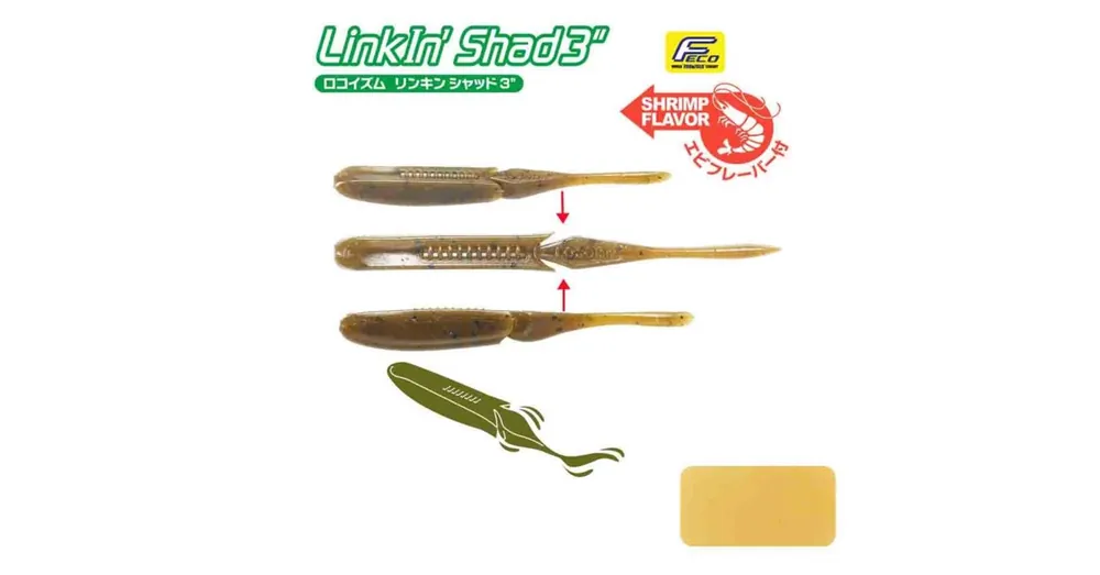 Gecertificeerd Tiemco Linkin Shad 3" 7,6cm Color 231NS gumihal 9 db/csg