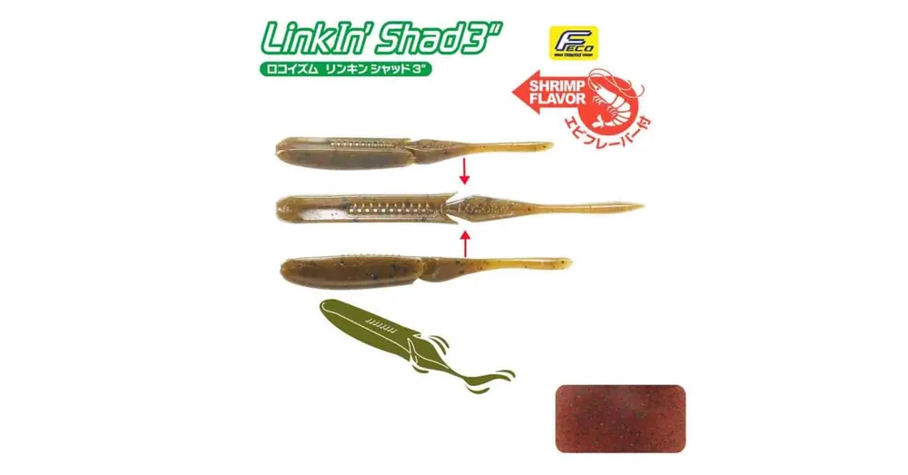 Tiemco Linkin Shad 4" 10cm Color 142 gumihal 9 db/csg Gratis Retour