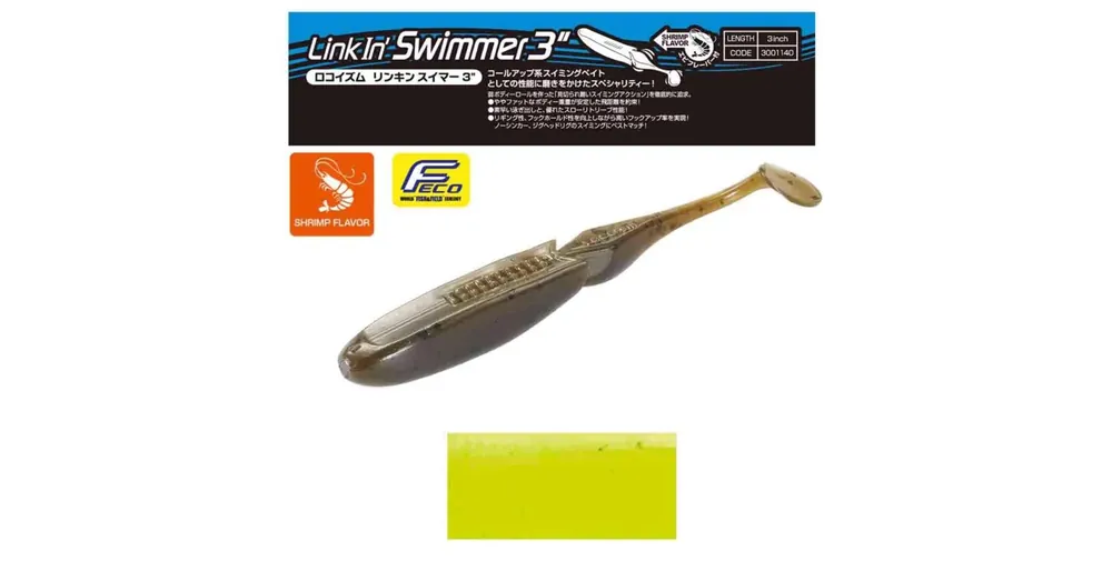 Betrouwbaar Tiemco Linkin Swimmer 3" 7,6cm Color 166 gumihal 9 db/csg
