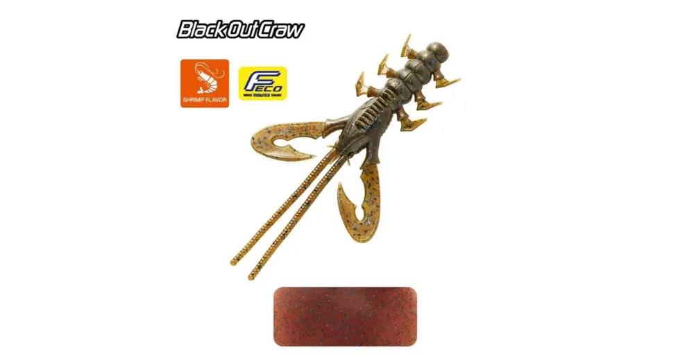 Aanbieding Tiemco Black Out Craw 4" 10cm Color 142 lágy műcsali 6 db/csg