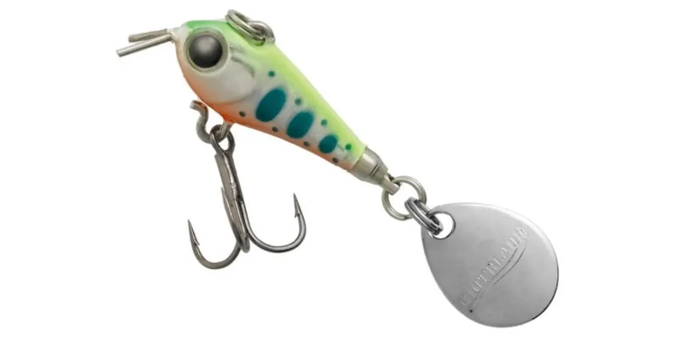Tiemco Riot Blade S 20mm 5g 102 Holo Chartreuse Back Yamame spinnertail Gereduceerde Prijs